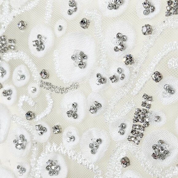 Theia Ivory Lace Wedding Dress - Picture 6 of 15